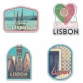 Lissabon Portugal - Sticker voor illustratieverpak (Voorkant)