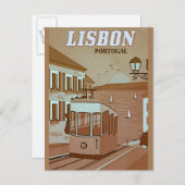 Lissabon Portugal  Style Travel Briefkaart (Voorkant / Achterkant)