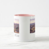 Lissabon Portugal Sunset Skyline Cityscape Souveni Mok (Midden)