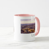Lissabon Portugal Sunset Skyline Cityscape Souveni Mok (Voorkant rechts)