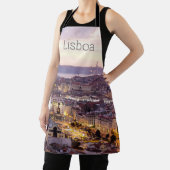 Lissabon Portugal Sunset Skyline Cityscape Souveni Schort (Insitu)
