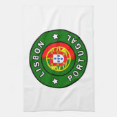 Lissabon Portugal Theedoek (Verticaal)