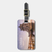 Lissabon Portugal Torre de Belém Sunset Holiday Bagagelabel (Voorkant verticaal)