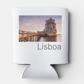 Lissabon Portugal Torre de Belém Sunset Holiday Blikjeskoeler (Achterkant)