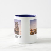 Lissabon Portugal Torre de Belém Sunset Holiday Mok (Midden)