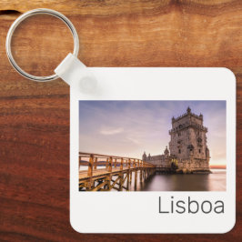Lissabon Portugal Torre de Belém Sunset Holiday Sleutelhanger