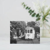 Lissabon Portugal Tram 1961 Briefkaart (Staand voorkant)