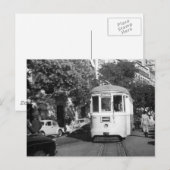 Lissabon Portugal Tram 1961 Briefkaart (Voorkant / Achterkant)