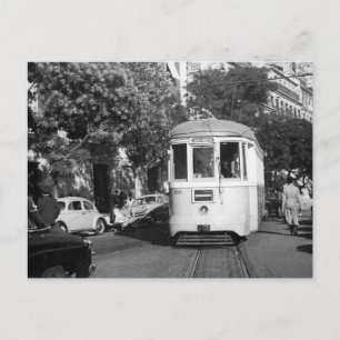 Lissabon Portugal Tram 1961 Briefkaart