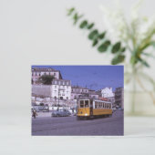 Lissabon Portugal Tram 1962 Briefkaart (Staand voorkant)