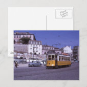 Lissabon Portugal Tram 1962 Briefkaart (Voorkant / Achterkant)