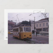 Lissabon Portugal Tram 1969 Briefkaart (Voorkant / Achterkant)