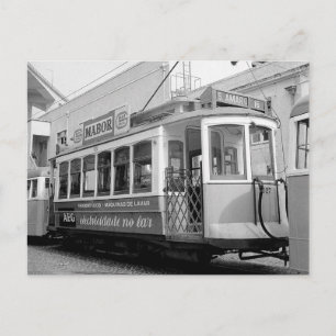 Lissabon Portugal Tram 1969 Briefkaart
