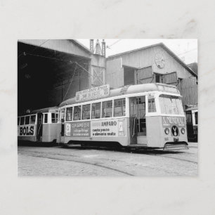Lissabon Portugal Tram 1969 Briefkaart