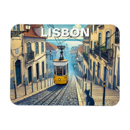 Lissabon Portugal Travel Bica kabelbaan Magneet