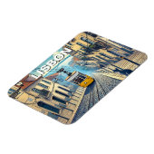 Lissabon Portugal Travel Bica kabelbaan Magneet (Linkerzijde)