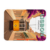 Lissabon Portugal Travel Yellow Tram Magneet (Horizontaal)