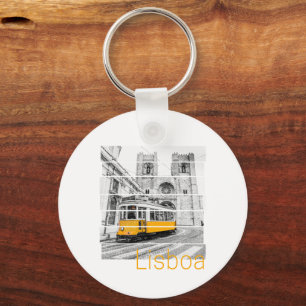 Lissabon Portugal  Vakantietram Souvenir Sleutelhanger