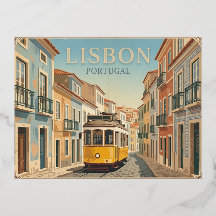 Lissabon Portugal Vintage Reisposter