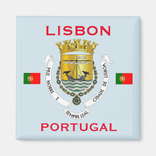 Lissabon - Portugal - Wapenmunt Magnet
