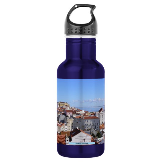 Lissabon, Portugal Waterfles (Voorkant)
