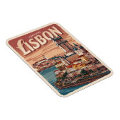  Lissabon Portugal Waterkasteel Reisgeschenken Magneet (Rechterzijde)