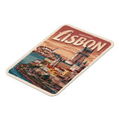  Lissabon Portugal Waterkasteel Reisgeschenken Magneet (Linkerzijde)