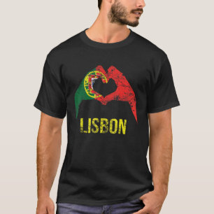 Lissabon Portugees Stad Liefde Vintage Portugal Vl T-shirt