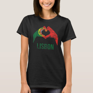 Lissabon Portugese City Love Portugal Flag T-shirt