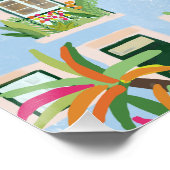 Lissabon reis kleurrijk perfect poster (Hoek)