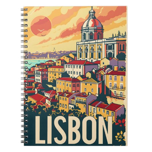Lissabon Reisadvertentie Notitieboek (Voorkant)