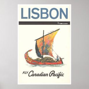 Lissabon Reisposter Portugal Kunst Canadian Pacifi Poster