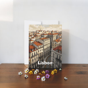 Lissabon reizen briefkaart