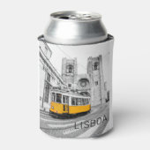 Lissabon Retro Tram Portugal  Streetcar Blikjeskoeler (Blikje Voorkant)