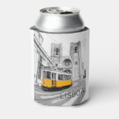 Lissabon Retro Tram Portugal  Streetcar Blikjeskoeler (Blikje Achterkant)