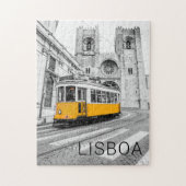 Lissabon Retro Tram Portugal  Streetcar Legpuzzel (Verticaal)