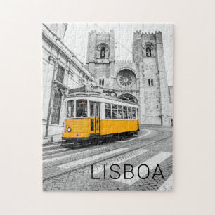 Lissabon Retro Tram Portugal  Streetcar Legpuzzel
