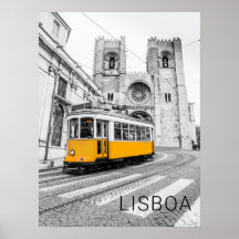 Lissabon Retro Tram Portugal  Streetcar