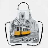 Lissabon Retro Tram Portugal  Streetcar Schort (Voorkant)
