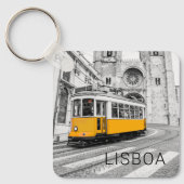 Lissabon Retro Tram Portugal Streetcar Sleutelhanger (Voorkant)