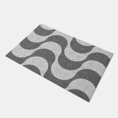 Lissabon Rossio Portugese kasseisteen calçada Deurmat (Schuin)