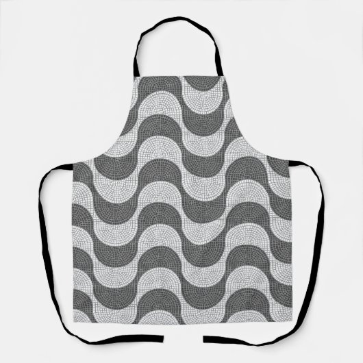 Lissabon Rossio Portugese kasseisteen calçada Schort (Voorkant)