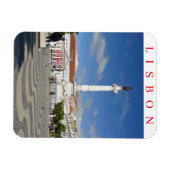 Lissabon Rossio Square fridge magnet Magneet (Horizontaal)