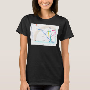Lissabon-routekaart Portugal T-shirt