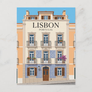 Lissabon Rua da Bica Gevel Portugal Briefkaart