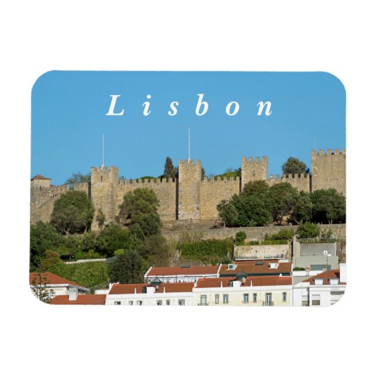 Lissabon. Saint George Castle. Magneet (Horizontaal)