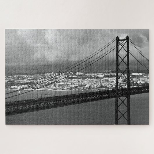 Lissabon-skyline Legpuzzel (Horizontaal)