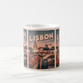  Lissabon Skyline Portugal Reisgeschenken Koffiemok (Center)