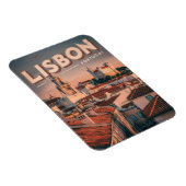  Lissabon Skyline Portugal Reisgeschenken Magneet (Rechterzijde)