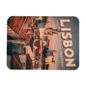  Lissabon Skyline Portugal Reisgeschenken Magneet (Horizontaal)